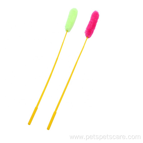 short pole plastic pole Plush cat stick teaser